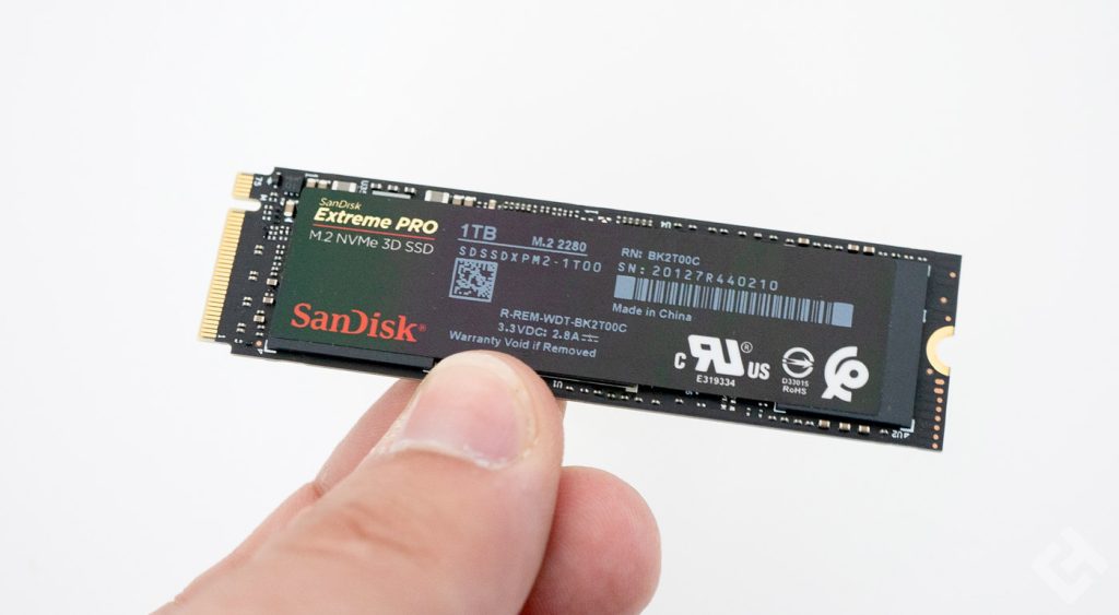 test du sandisk extreme pro M.2 nvme 3D