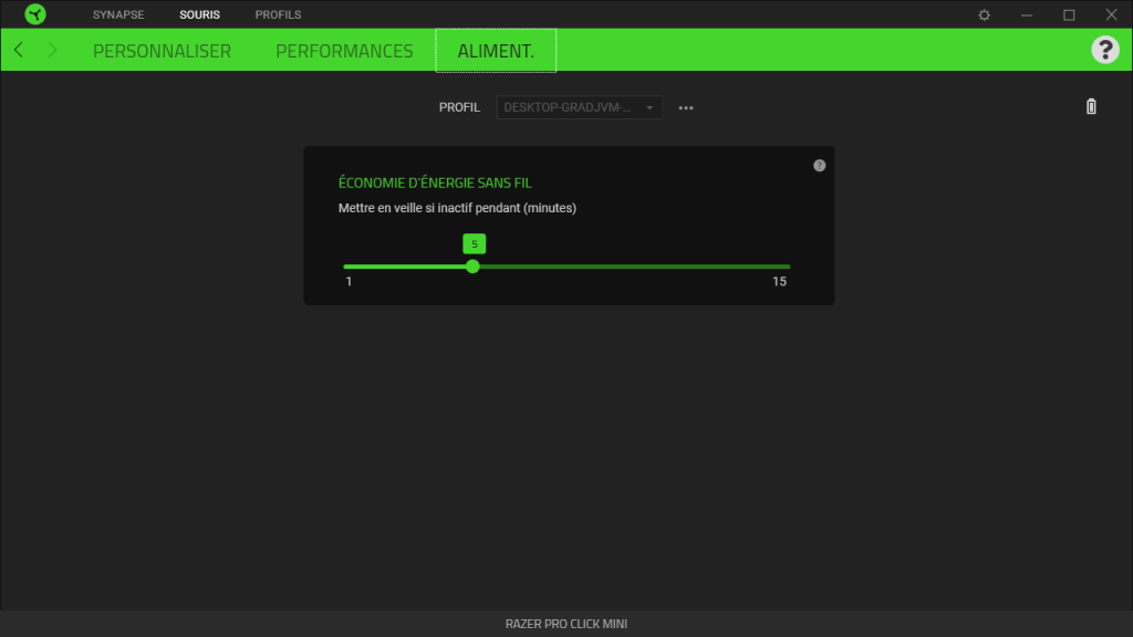  Razer Pro clic Mini logiciel