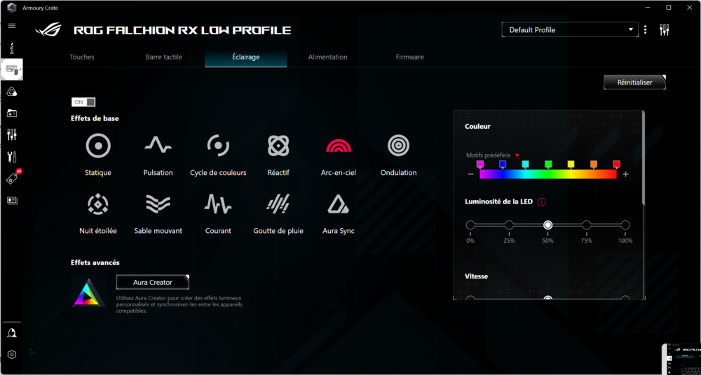 test asus rog falchion rx low profile avis (4)